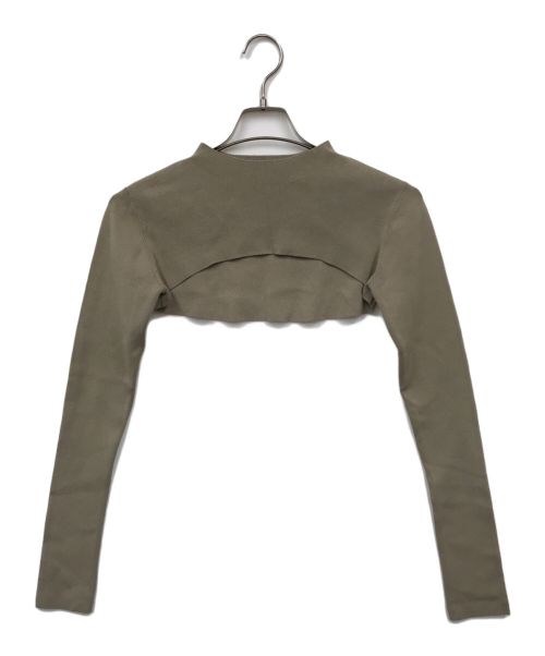 JILL STUART（ジルスチュアート）JILL STUART (ジルスチュアート) タフタドッキング2WAYワンピース オリーブ サイズ:2の古着・服飾アイテム