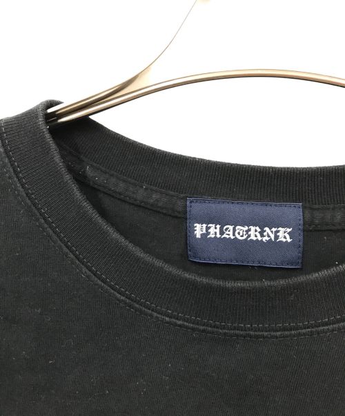 PHATRNK（ファットランク）PHATRNK (ファットランク) PロゴTシャツ ブラック サイズ:タグ切れの為不明の古着・服飾アイテム
