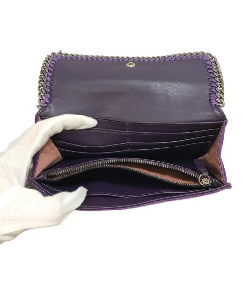 STELLA McCARTNEY（ステラマッカートニー）STELLA McCARTNEY (ステラマッカートニー) コンチネンタルフラップウォレット パープルの古着・服飾アイテム