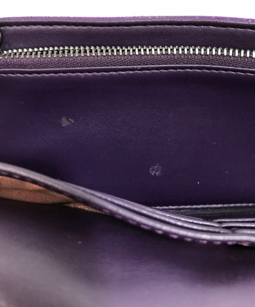 STELLA McCARTNEY（ステラマッカートニー）STELLA McCARTNEY (ステラマッカートニー) コンチネンタルフラップウォレット パープルの古着・服飾アイテム