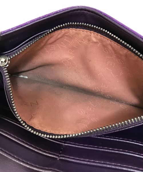 STELLA McCARTNEY（ステラマッカートニー）STELLA McCARTNEY (ステラマッカートニー) コンチネンタルフラップウォレット パープルの古着・服飾アイテム