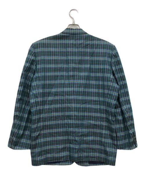 Christian Dior MONSIEUR（クリスチャンディオールムッシュ）Christian Dior MONSIEUR (クリスチャンディオールムッシュ) チェックテーラードジャケット グリーン サイズ:Lの古着・服飾アイテム