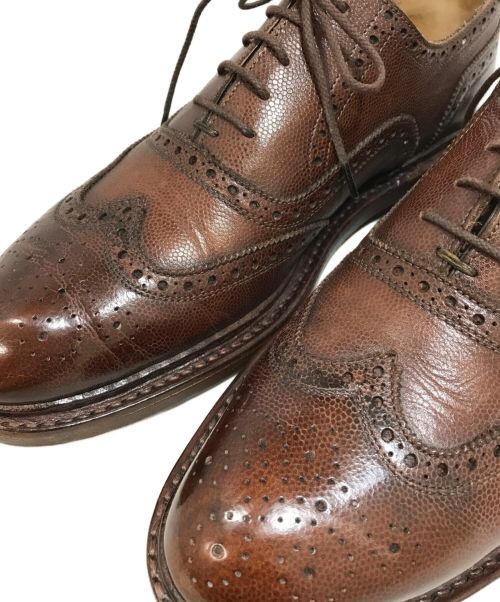 Jalan Sriwijaya（ジャランスリウァヤ）Jalan Sriwijaya (ジャランスリウァヤ) ウィングチップシューズ ブラウン サイズ: 7 1/2の古着・服飾アイテム