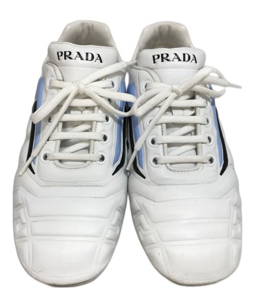 PRADA（プラダ）PRADA (プラダ) ドライビングシューズ ホワイト サイズ:36の古着・服飾アイテム