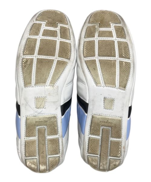 PRADA（プラダ）PRADA (プラダ) ドライビングシューズ ホワイト サイズ:36の古着・服飾アイテム