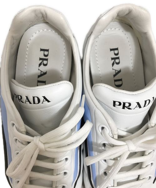 PRADA（プラダ）PRADA (プラダ) ドライビングシューズ ホワイト サイズ:36の古着・服飾アイテム
