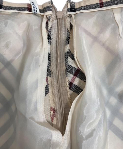 BURBERRY LONDON（バーバリーロンドン）BURBERRY LONDON (バーバリーロンドン) ノヴァチェックロングスカート ベージュ サイズ:38の古着・服飾アイテム