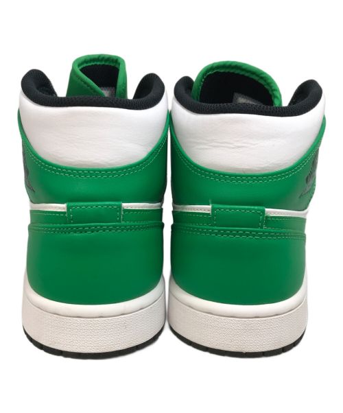 NIKE（ナイキ）NIKE (ナイキ) Air Jordan 1 Mid Lucky Green ホワイト×グリーン サイズ:27の古着・服飾アイテム