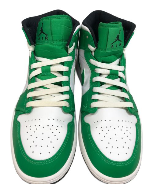 NIKE（ナイキ）NIKE (ナイキ) Air Jordan 1 Mid Lucky Green ホワイト×グリーン サイズ:27の古着・服飾アイテム