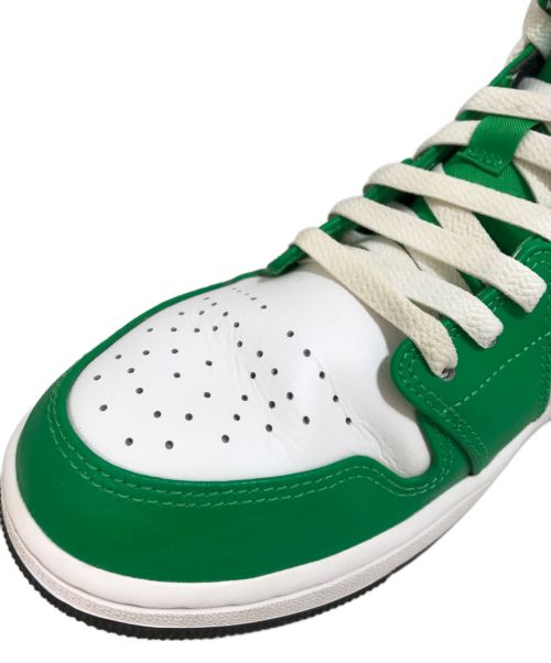 NIKE（ナイキ）NIKE (ナイキ) Air Jordan 1 Mid Lucky Green ホワイト×グリーン サイズ:27の古着・服飾アイテム