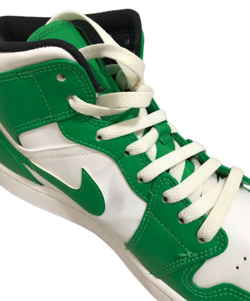 NIKE（ナイキ）NIKE (ナイキ) Air Jordan 1 Mid Lucky Green ホワイト×グリーン サイズ:27の古着・服飾アイテム
