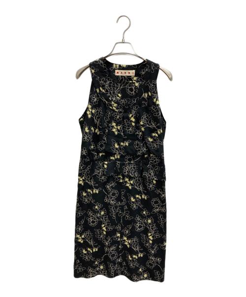 MARNI（マルニ）MARNI (マルニ) ノースリーブワンピース ブラック サイズ:40の古着・服飾アイテム
