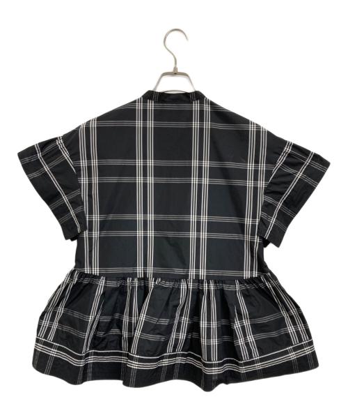 UNITED ARROWS TOKYO（ユナイテッドアローズトウキョウ）UNITED ARROWS TOKYO (ユナイテッドアローズトウキョウ) タフタステッチペプラムブラウス ブラック サイズ:　の古着・服飾アイテム