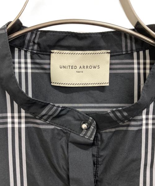 UNITED ARROWS TOKYO（ユナイテッドアローズトウキョウ）UNITED ARROWS TOKYO (ユナイテッドアローズトウキョウ) タフタステッチペプラムブラウス ブラック サイズ:　の古着・服飾アイテム