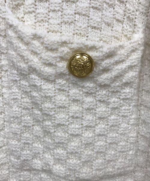 CADUNE（カデュネ）CADUNE (カデュネ) ツイードカーディガン ベージュ サイズ:38の古着・服飾アイテム