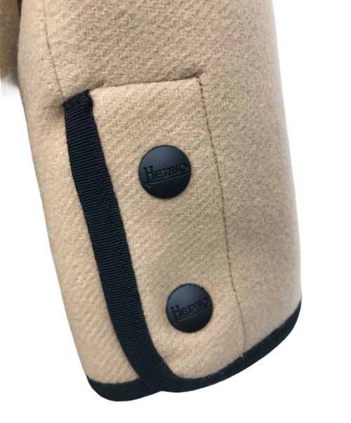 HERNO（ヘルノ）HERNO (ヘルノ) 中綿パイピングコート ベージュ サイズ:42の古着・服飾アイテム