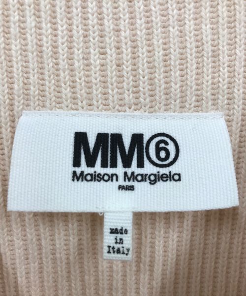 MM6 Maison Margiela（エムエムシックスメゾンマルジェラ）MM6 Maison Margiela (エムエムシックス メゾンマルジェラ) ジッパー付き ニット ベージュ サイズ:Sの古着・服飾アイテム