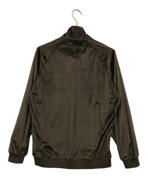ALMOSTBLACK（オールモストブラック）ALMOSTBLACK (オールモストブラック) CHAOS FISHING CLUB (カオスフィッシングクラブ) ベロアトラックジャケット ブラウン サイズ:2の古着・服飾アイテム