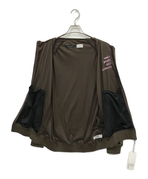 ALMOSTBLACK（オールモストブラック）ALMOSTBLACK (オールモストブラック) CHAOS FISHING CLUB (カオスフィッシングクラブ) ベロアトラックジャケット ブラウン サイズ:2の古着・服飾アイテム