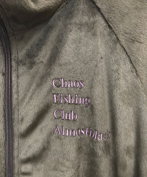 ALMOSTBLACK（オールモストブラック）ALMOSTBLACK (オールモストブラック) CHAOS FISHING CLUB (カオスフィッシングクラブ) ベロアトラックジャケット ブラウン サイズ:2の古着・服飾アイテム