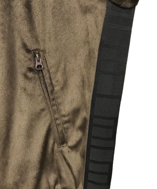 ALMOSTBLACK（オールモストブラック）ALMOSTBLACK (オールモストブラック) CHAOS FISHING CLUB (カオスフィッシングクラブ) ベロアトラックジャケット ブラウン サイズ:2の古着・服飾アイテム