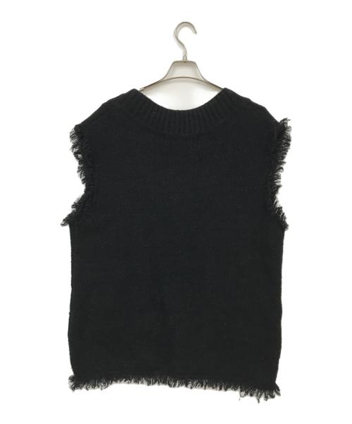 ADAWAS（アダワス）ADAWAS (アダワス) ニットベスト ブラック サイズ:FREEの古着・服飾アイテム