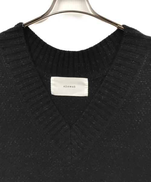 ADAWAS（アダワス）ADAWAS (アダワス) ニットベスト ブラック サイズ:FREEの古着・服飾アイテム
