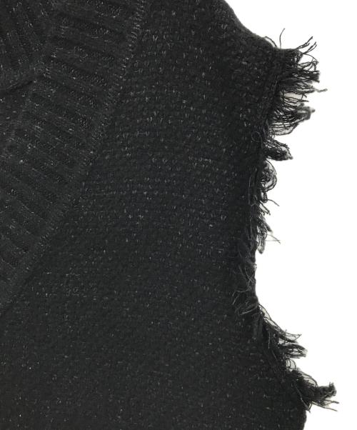 ADAWAS（アダワス）ADAWAS (アダワス) ニットベスト ブラック サイズ:FREEの古着・服飾アイテム