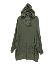 private 0204（プライベート0204）の古着「シアーフーデッドワンピース」｜グリーン