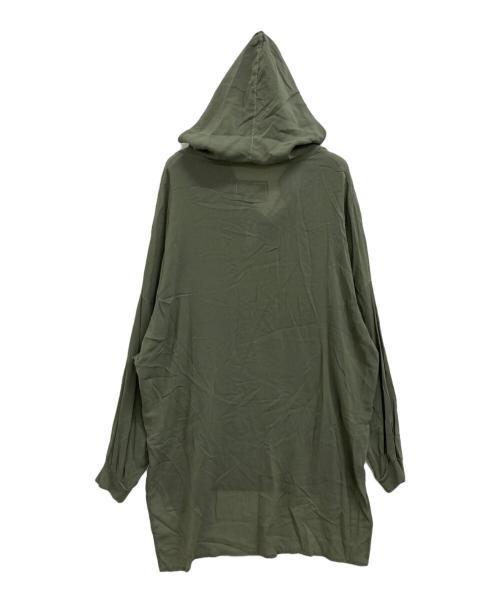 private 0204（プライベート0204）private 0204 (プライベート0204) シアーフーデッドワンピース グリーン サイズ:2の古着・服飾アイテム