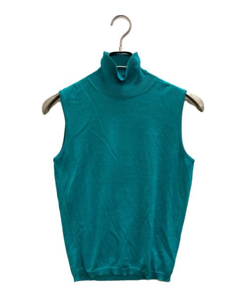 Cruciani（クルチアーニ）CRUCIANI (クルチアーニ) ノースリーブタートルニット グリーン サイズ:38 未使用品の古着・服飾アイテム
