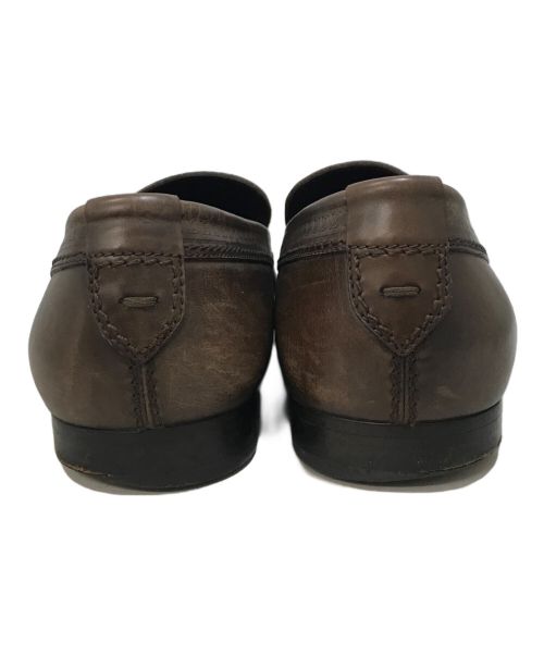 LOUIS VUITTON（ルイ ヴィトン）LOUIS VUITTON (ルイ ヴィトン) サイドバックルレザーローファー ブラウン サイズ:8 1/2の古着・服飾アイテム