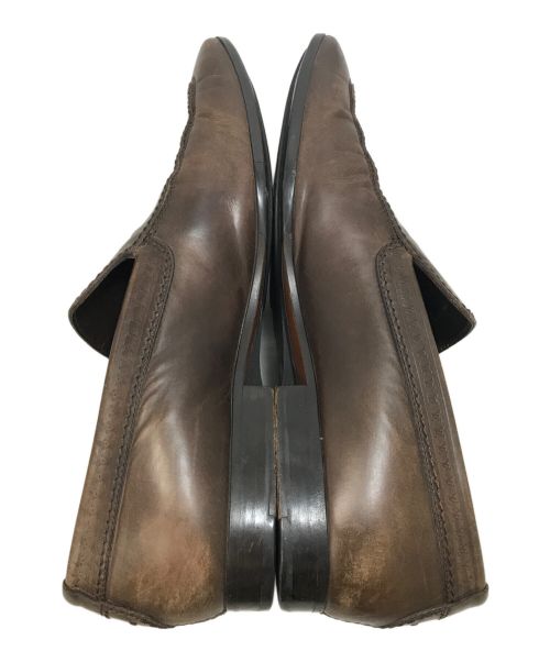 LOUIS VUITTON（ルイ ヴィトン）LOUIS VUITTON (ルイ ヴィトン) サイドバックルレザーローファー ブラウン サイズ:8 1/2の古着・服飾アイテム