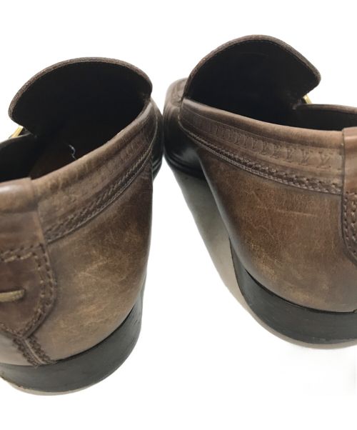 LOUIS VUITTON（ルイ ヴィトン）LOUIS VUITTON (ルイ ヴィトン) サイドバックルレザーローファー ブラウン サイズ:8 1/2の古着・服飾アイテム