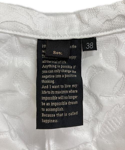 Sov.（ソブ）Sov. (ソブ) フレアシルエットスカート ホワイト サイズ:38の古着・服飾アイテム