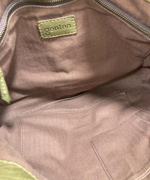 genten（ゲンテン）genten (ゲンテン) ハンドバッグ グリーンの古着・服飾アイテム