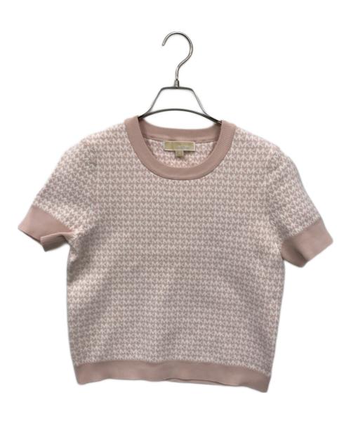 MICHAEL MICHAEL KORS（マイケル マイケルコース）MICHAEL MICHAEL KORS (マイケル マイケルコース) 半袖ニット ピンク サイズ:Mの古着・服飾アイテム