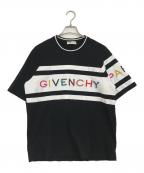 GIVENCHYジバンシィ）の古着「レインボーロゴTシャツ」｜ブラック