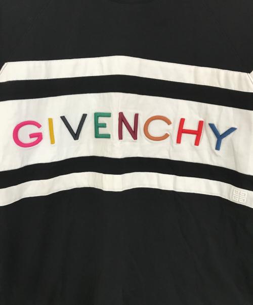 GIVENCHY（ジバンシィ）GIVENCHY (ジバンシィ) レインボーロゴTシャツ ブラック サイズ:Mの古着・服飾アイテム