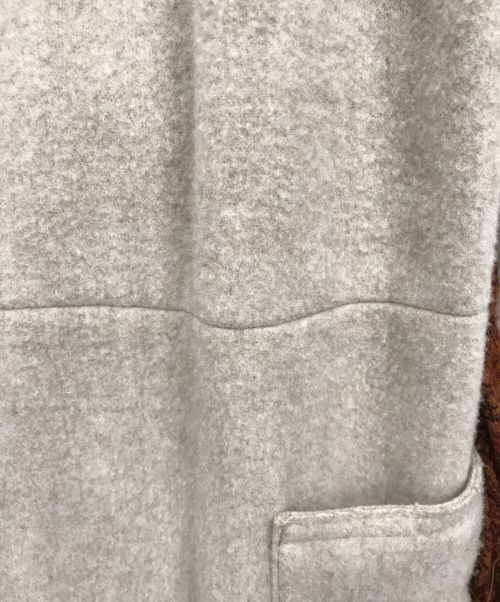 NOWOS（ノーウォス）NOWOS (ノーウォス) ウール ジャガードベルト付き ガウンコート ベージュ サイズ:表記なしの古着・服飾アイテム