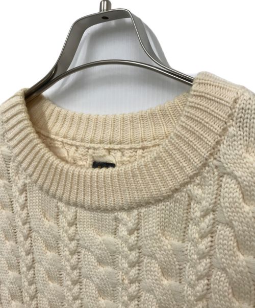 BATONER（バトナ―）BATONER (バトナ―) ケーブルニット ベージュ サイズ:2の古着・服飾アイテム