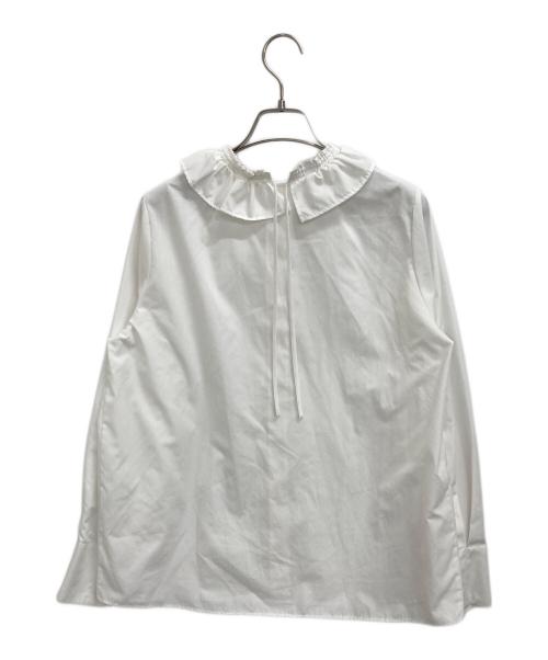 Gypsohila（ジプソフィア）Gypsohila (ジプソフィア) フリルカラーシャツ ホワイト サイズ:Freeの古着・服飾アイテム