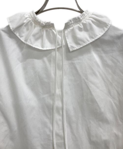 Gypsohila（ジプソフィア）Gypsohila (ジプソフィア) フリルカラーシャツ ホワイト サイズ:Freeの古着・服飾アイテム