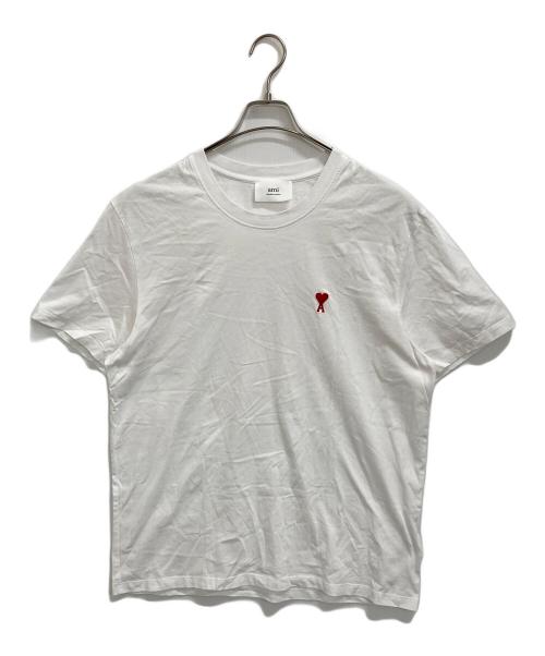 AMI Alexandre Mattiussi（アミアレクサンドルマテュッシ）AMI Alexandre Mattiussi (アミアレクサンドルマテュッシ) ハートロゴTシャツ ホワイト サイズ:XXLの古着・服飾アイテム