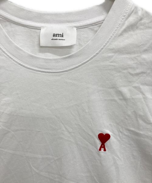 AMI Alexandre Mattiussi（アミアレクサンドルマテュッシ）AMI Alexandre Mattiussi (アミアレクサンドルマテュッシ) ハートロゴTシャツ ホワイト サイズ:XXLの古着・服飾アイテム