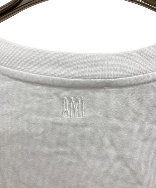 AMI Alexandre Mattiussi（アミアレクサンドルマテュッシ）AMI Alexandre Mattiussi (アミアレクサンドルマテュッシ) ハートロゴTシャツ ホワイト サイズ:XXLの古着・服飾アイテム