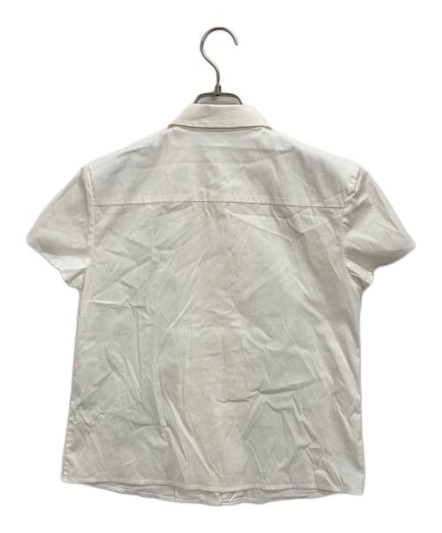 RED VALENTINO（レッドヴァレンティノ）RED VALENTINO (レッドヴァレンティノ) フリルシャツブラウス ホワイト サイズ:40の古着・服飾アイテム