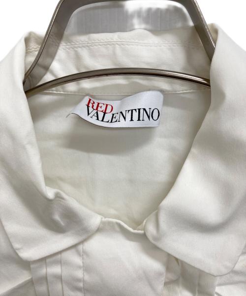 RED VALENTINO（レッドヴァレンティノ）RED VALENTINO (レッドヴァレンティノ) フリルシャツブラウス ホワイト サイズ:40の古着・服飾アイテム
