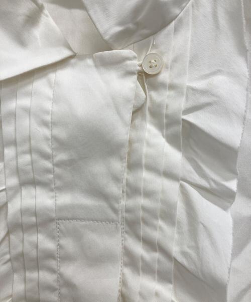 RED VALENTINO（レッドヴァレンティノ）RED VALENTINO (レッドヴァレンティノ) フリルシャツブラウス ホワイト サイズ:40の古着・服飾アイテム