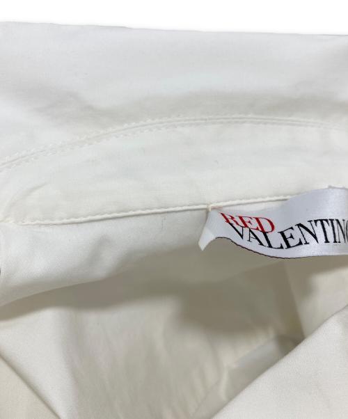 RED VALENTINO（レッドヴァレンティノ）RED VALENTINO (レッドヴァレンティノ) フリルシャツブラウス ホワイト サイズ:40の古着・服飾アイテム